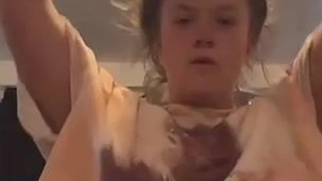 Young Babe Doing Kettlebell Exercises And Got Both Her Tits Flashed On Live Titkok