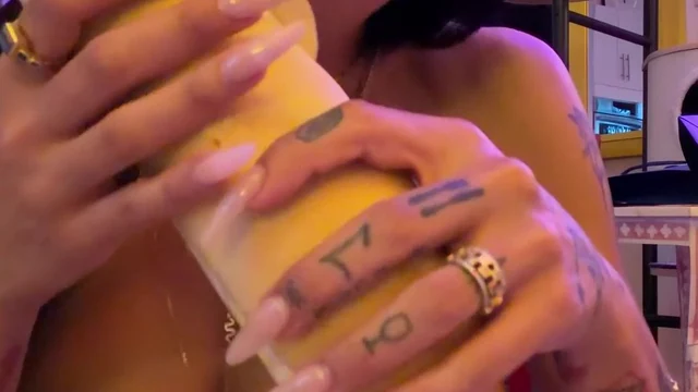 Mia Khalifa Doing Food Reiview With Her Tits Out Latest Onlyfans