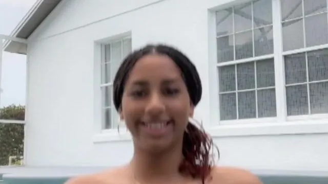 Angel Fernandez Nude Tits Playing In Pool Onlyfans