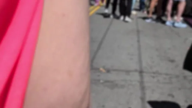 Shygothexhib AKA Shygothsecrets Pink Slip Dress Walking On Public Flashing Pussy And Tits