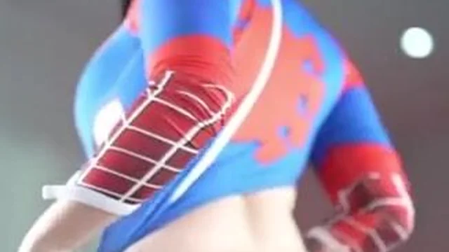 Demon Mika Flirts In Her Spider-Man Costume