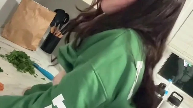 Sophie Blacc Rides Cock On Kitchen Counter