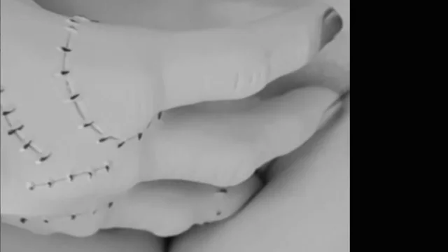 LalunaLewd Teases In Black And White Lingerie