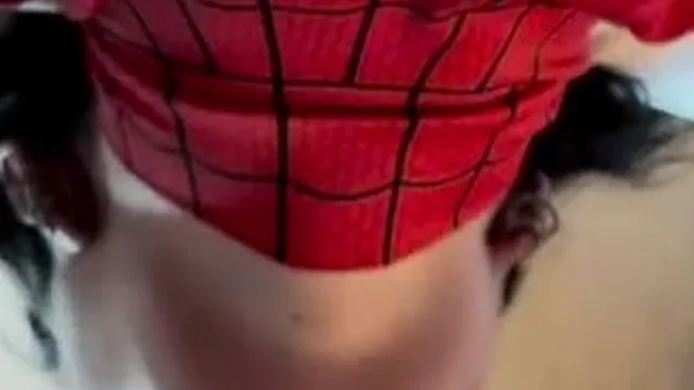 Lems7 Sucks Cock While Dressed As Spider-Woman