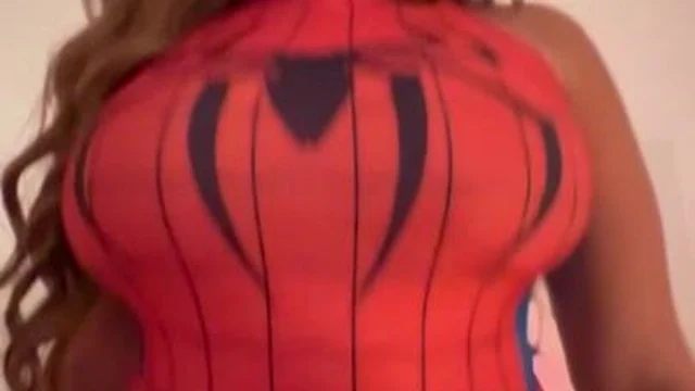 Salarrea Spider Girl Huge Tits Bouncing While She Rides Thick Dick Onlyfans Video