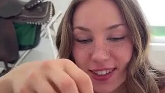 Anya Matusevich Sucks Cock And Swallows Her BF’s Load