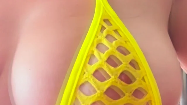 Christina Khalil In Net G String Showing Us A Perfect View Of Her Pussy Onlyfans