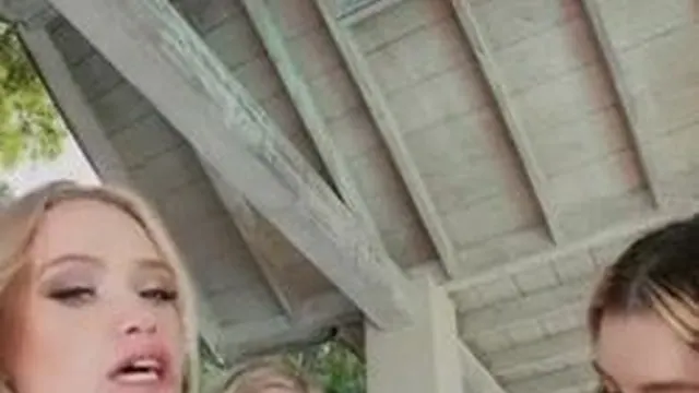 Chloe Rose And Melody Marks Enjoy Hard Poolside Fucking From The DJ