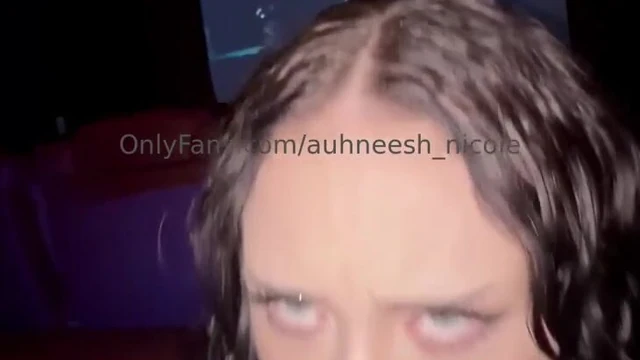Auhneesh Nicole Takes Hard Cock In A Movie Theater
