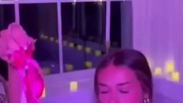 Sophie Raiin Enjoying A Steamy Bubble Bath Session