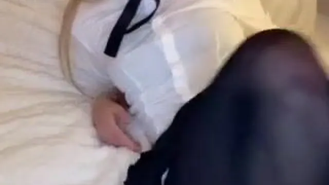 Sunny Ray Teases Her Wet Pussy In Work Uniform