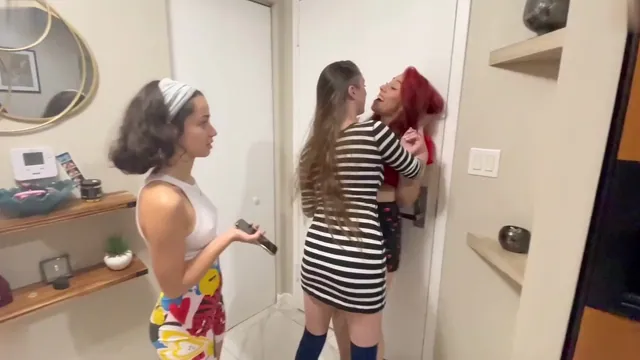 Jameliz And Her Girlfriend Take A Double Strap-On Ride