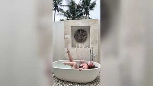 Mikailadancer Teasing Her Self Wearing A Bikini In Bath Tub Onlyfans screenshot