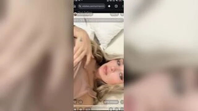 Corinna Kopf Showing Her Bare Nude Tits On A Private Onlyfans Chat screenshot