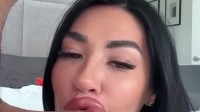 Ambermg Sucks Cock And Gets A Face Cumshot In Shades
